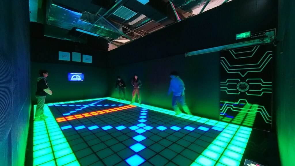 LED interactive floor dance tile light system
